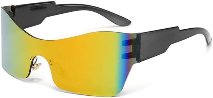 Солнцезащитные очки PUB Y2K с большой оправой и дугообразным изгибом, футуристические, с защитой от УФ-излучения UV400, для занятий спортом на открытом воздухе, Black Frame Yellow Film
Солнцезащитные очки PUB Y2K с большой оправой и дугообразным изгибом, футуристические, с защитой от УФ-излучения UV400, для занятий спортом на открытом воздухе, Black Frame Yellow Film