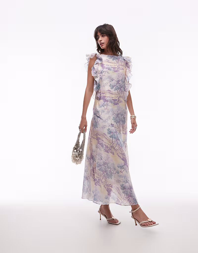 & Other Stories макси-платье с оборками по краю и глубоким вырезом на спине с винтажным пейзажным принтом
& Other Stories макси-платье с оборками по краю и глубоким вырезом на спине с винтажным пейзажным принтом