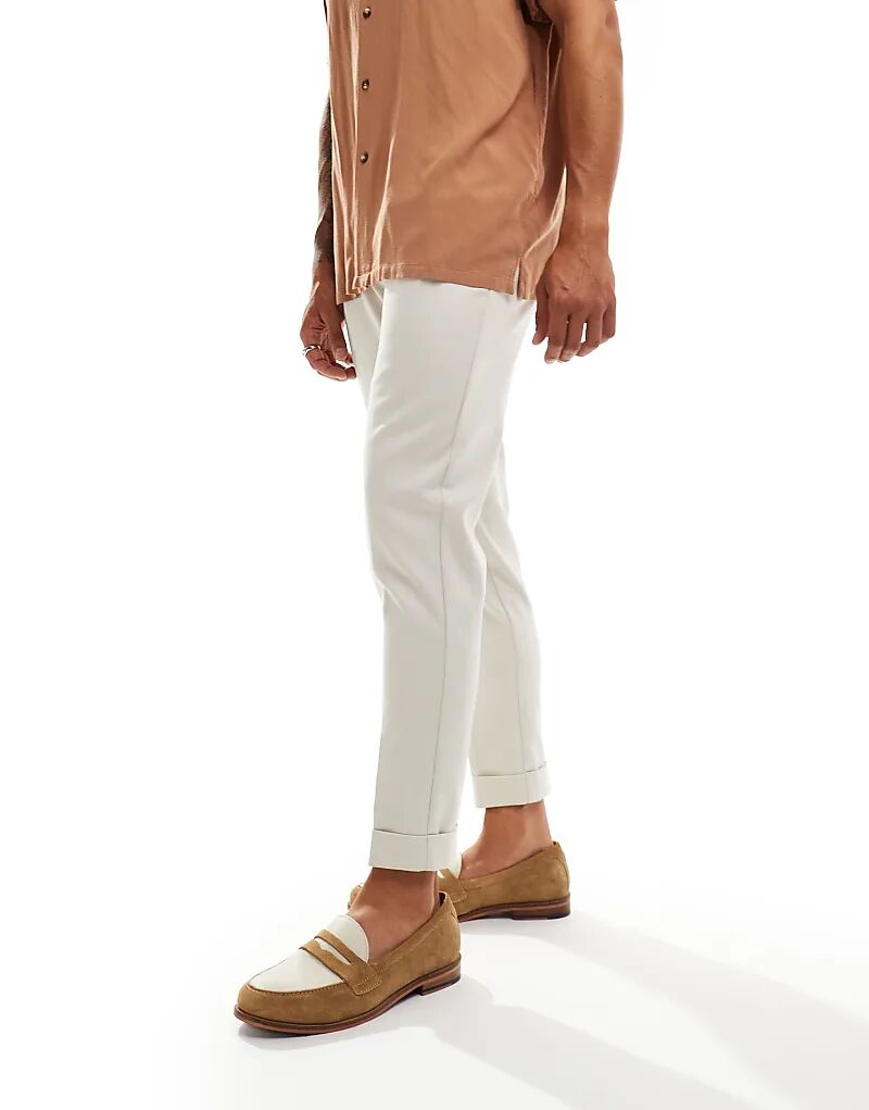 Элегантные зауженные брюки-чинос премиум-класса цвета экрю ASOS DESIGN
Элегантные зауженные брюки-чинос премиум-класса цвета экрю ASOS DESIGN