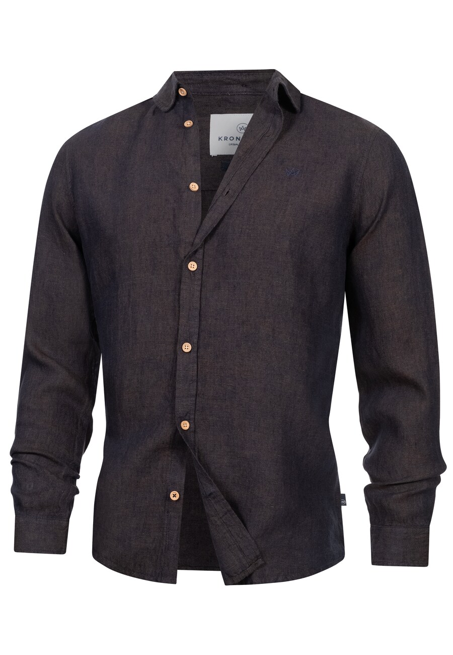 Рубашка на пуговицах классического кроя Kronstadt Ayers, коричневый
Рубашка на пуговицах классического кроя Kronstadt Ayers, коричневый