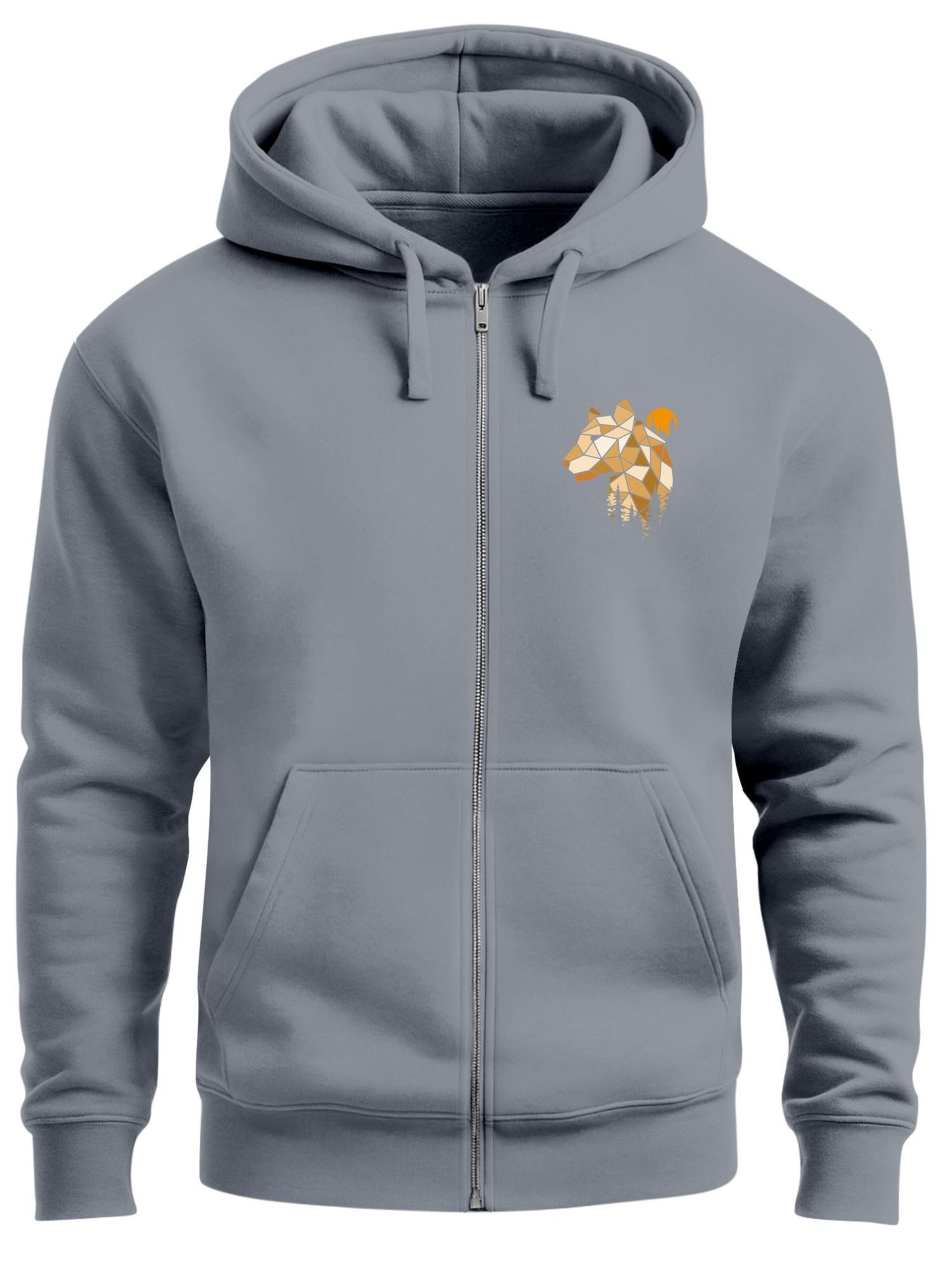 Neverless Толстовка с молнией 'Luchs Polygon' в сером цвете
Neverless Толстовка с молнией 'Luchs Polygon' в сером цвете