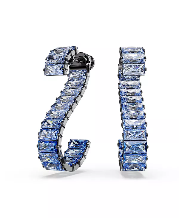Серьги-Подвески Matrix с рутениевым покрытием Swarovski, blue
Серьги-Подвески Matrix с рутениевым покрытием Swarovski, blue