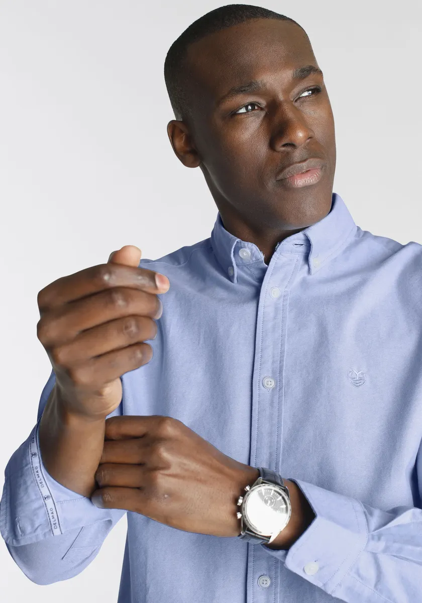 Рубашка DELMAO с длинным рукавом, качество Оксфорд - НОВЫЙ БРЕНД!, голубой
Рубашка DELMAO с длинным рукавом, качество Оксфорд - НОВЫЙ БРЕНД!, голубой