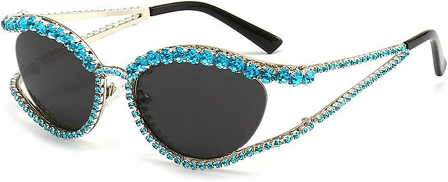 Willochra Модные блестящие солнцезащитные очки с кристаллами для женщин, винтажные, со стразами, элегантные солнцезащитные очки для вечеринок, женские солнцезащитные очки, Blue
Willochra Модные блестящие солнцезащитные очки с кристаллами для женщин, винтажные, со стразами, элегантные солнцезащитные очки для вечеринок, женские солнцезащитные очки, Blue