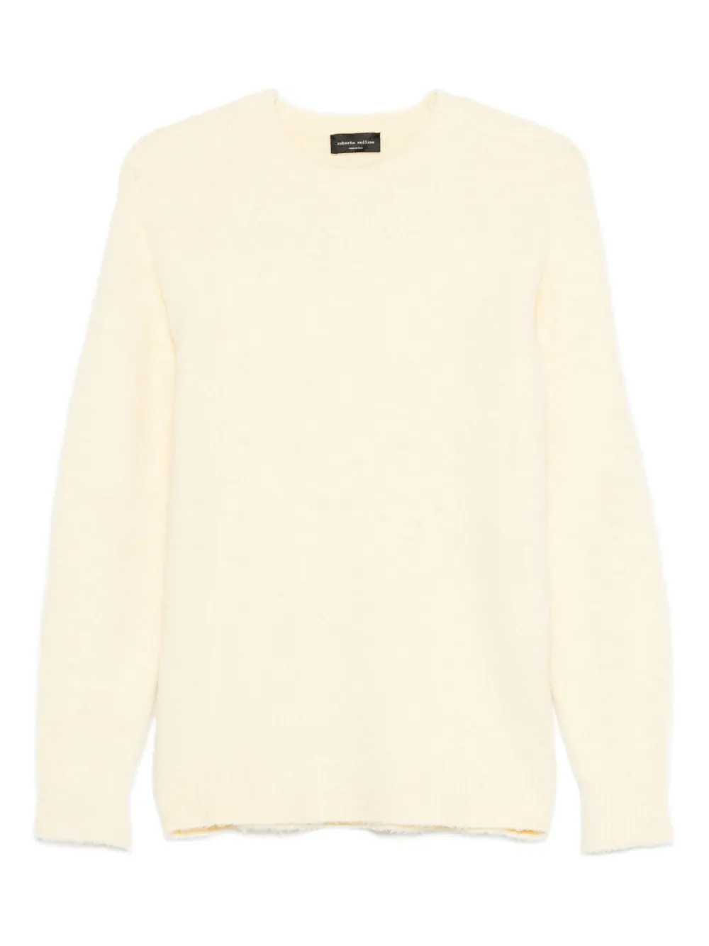 Джемпер с круглым вырезом и необработанными краями Roberto Collina, нейтральный
Джемпер с круглым вырезом и необработанными краями Roberto Collina, нейтральный