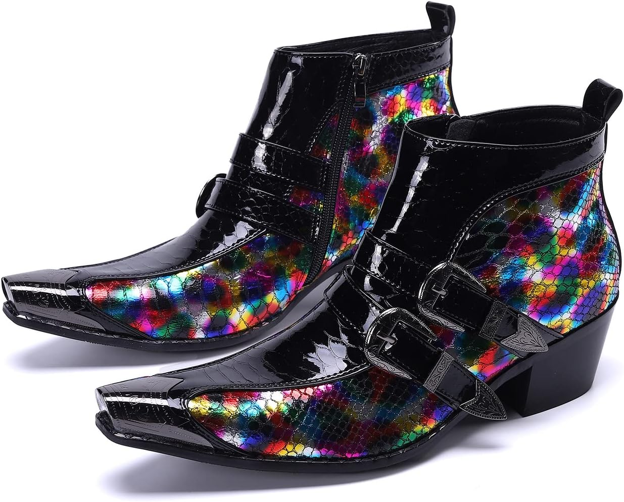 Мужские ботинки на молнии Santimon, вестерн, кожаные, модные, черные, повседневные с пряжкой и металлическим носком, классические модельные
Мужские ботинки на молнии Santimon, вестерн, кожаные, модные, черные, повседневные с пряжкой и металлическим носком, классические модельные