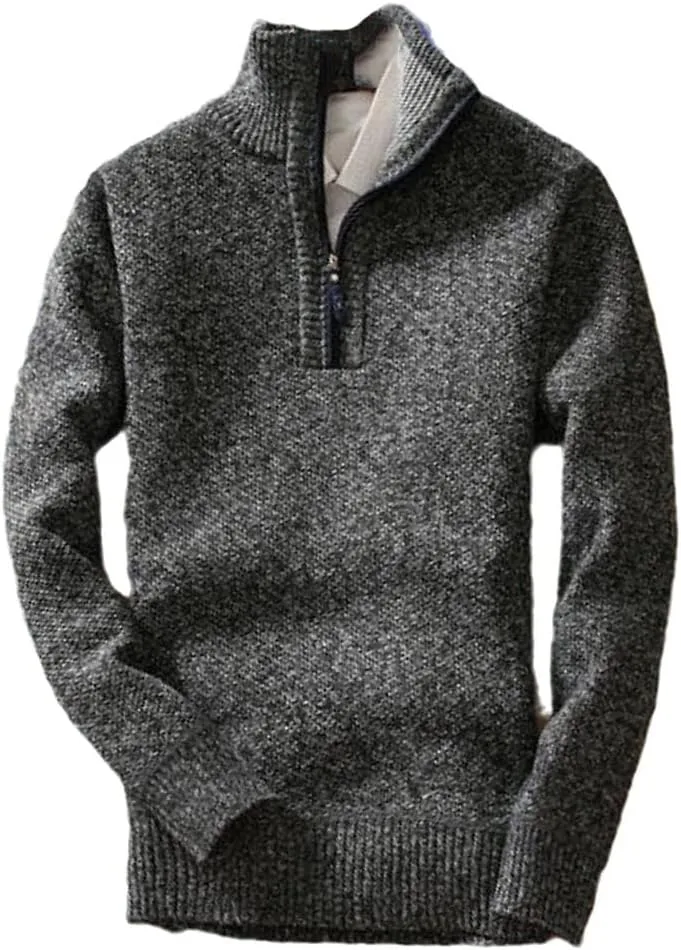 Мужской флисовый пуловер с полумолнией и воротником-стойкой, утепленный, вязаный, slim fit Haitpant
Мужской флисовый пуловер с полумолнией и воротником-стойкой, утепленный, вязаный, slim fit Haitpant