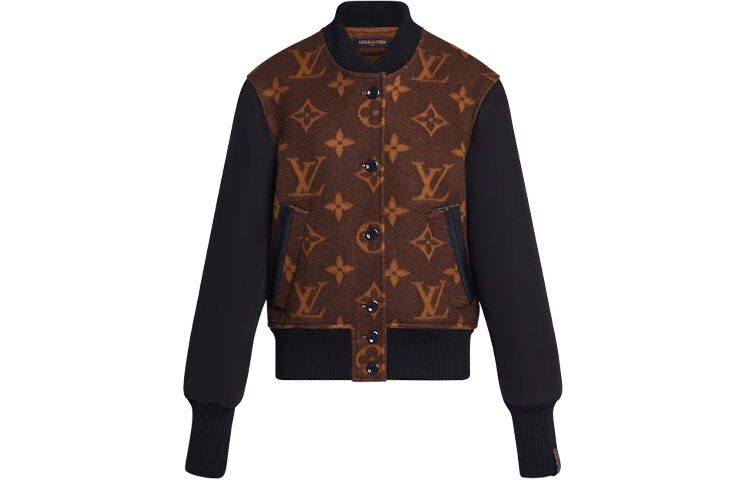 Куртка женская Louis Vuitton Monogram, коричневый / черный 
Куртка женская Louis Vuitton Monogram, коричневый / черный