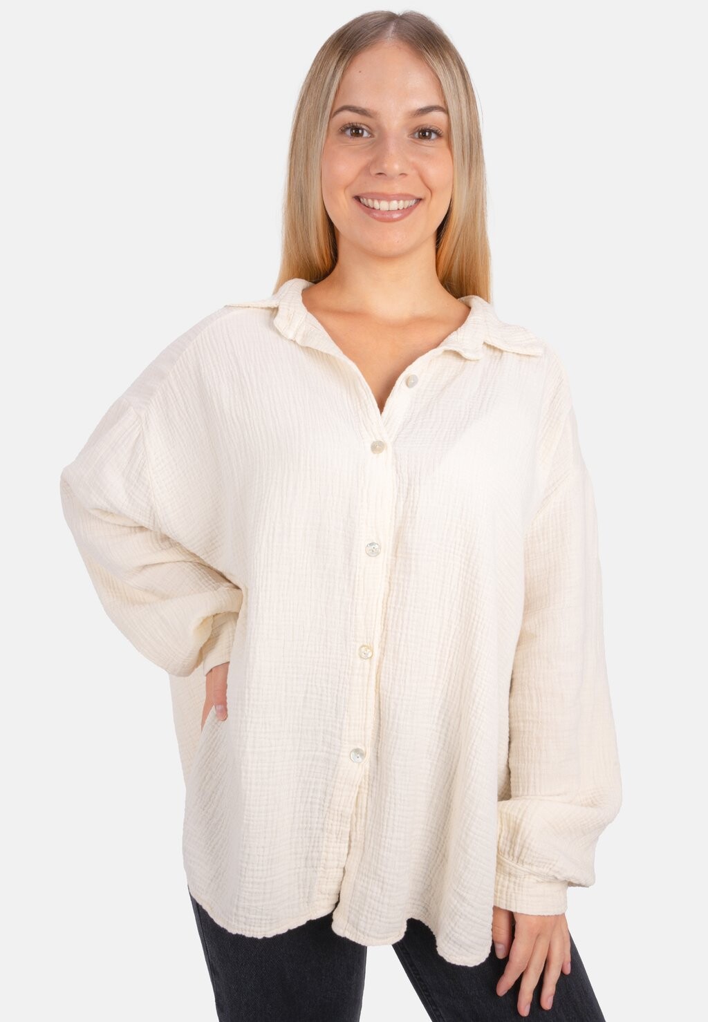 Блузка-рубашка SASHA OVERSIZED Seasons Of April, цвет creme
Блузка-рубашка SASHA OVERSIZED Seasons Of April, цвет creme