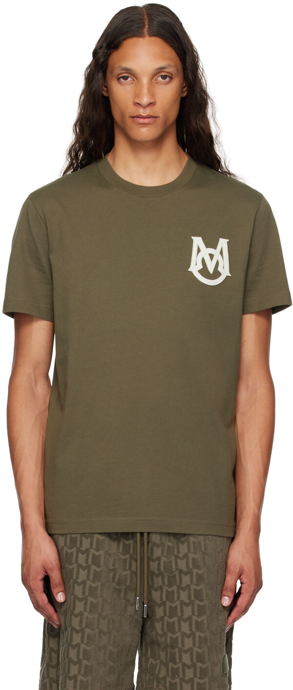 Футболка цвета хаки с аппликацией Moncler
Футболка цвета хаки с аппликацией Moncler