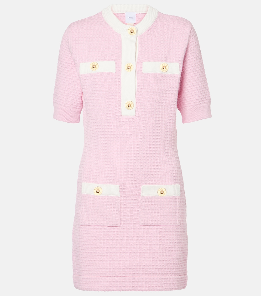 Мини-платье из хлопка с вафельной вязкой Patou, розовый
Мини-платье из хлопка с вафельной вязкой Patou, розовый