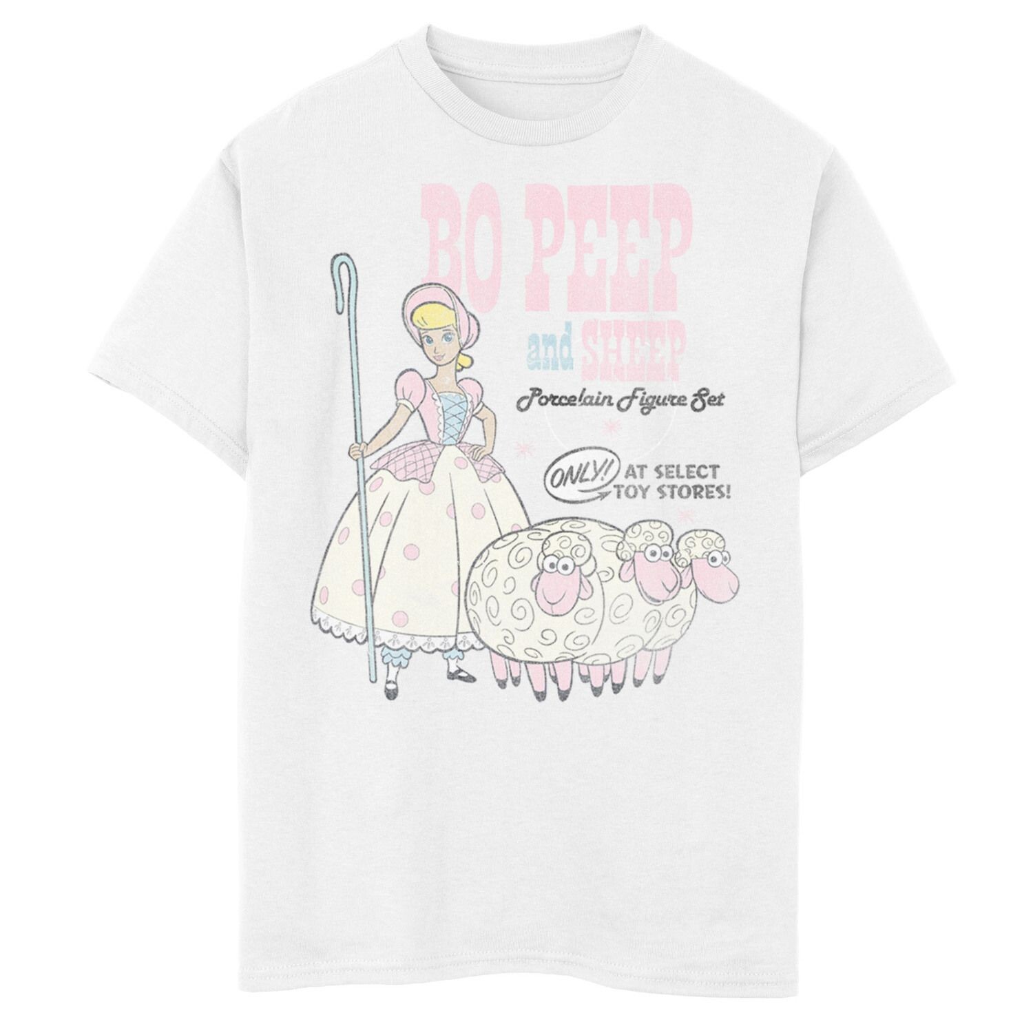 Футболка с изображением рекламы «Бо Пип и овцы» для мальчиков 8–20 лет Disney/Pixar «История игрушек 4» Disney / Pixar