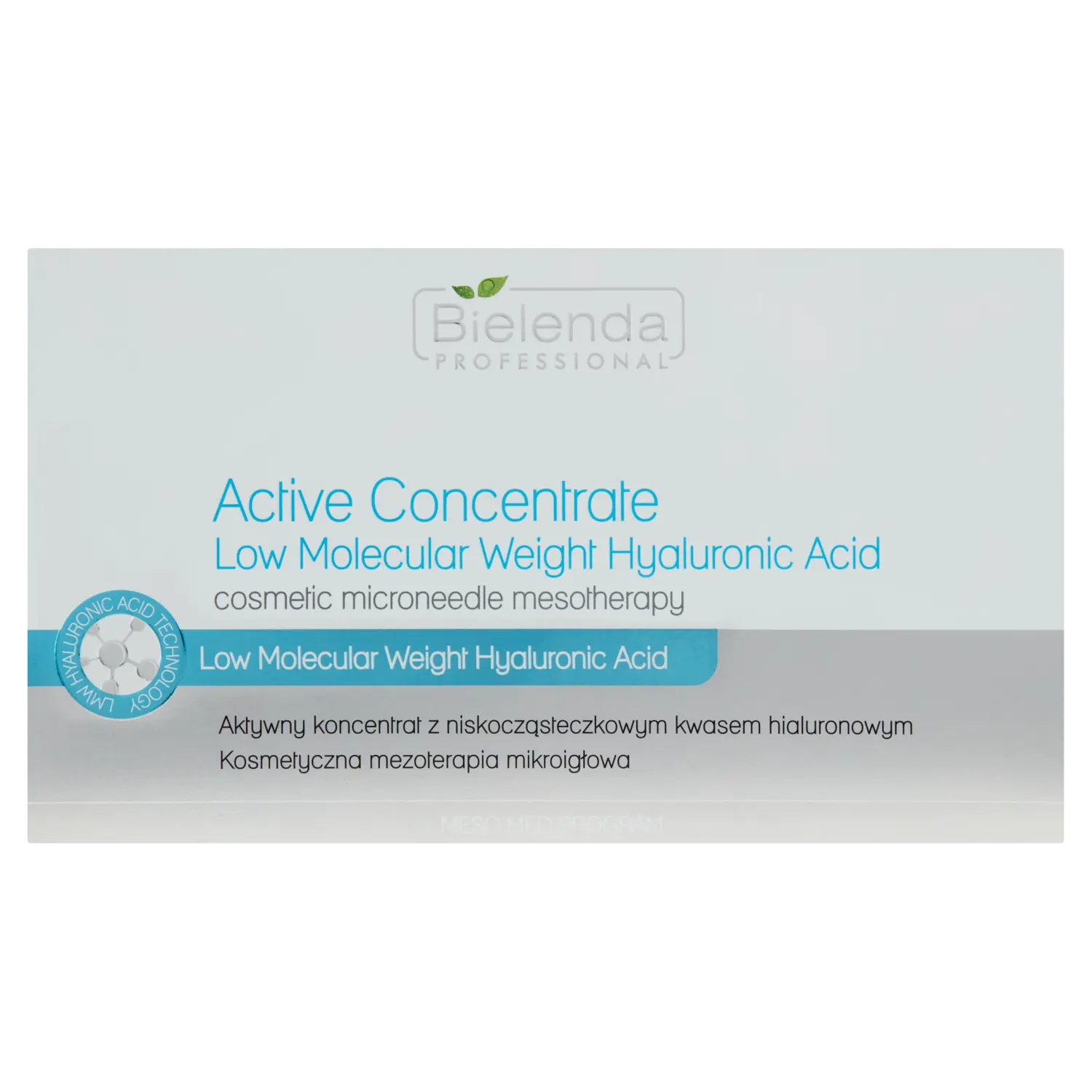 Активный концентрат с низкомолекулярной гиалуроновой кислотой для лица Bielenda Professional, 10x3 мл
Активный концентрат с низкомолекулярной гиалуроновой кислотой для лица Bielenda Professional, 10x3 мл