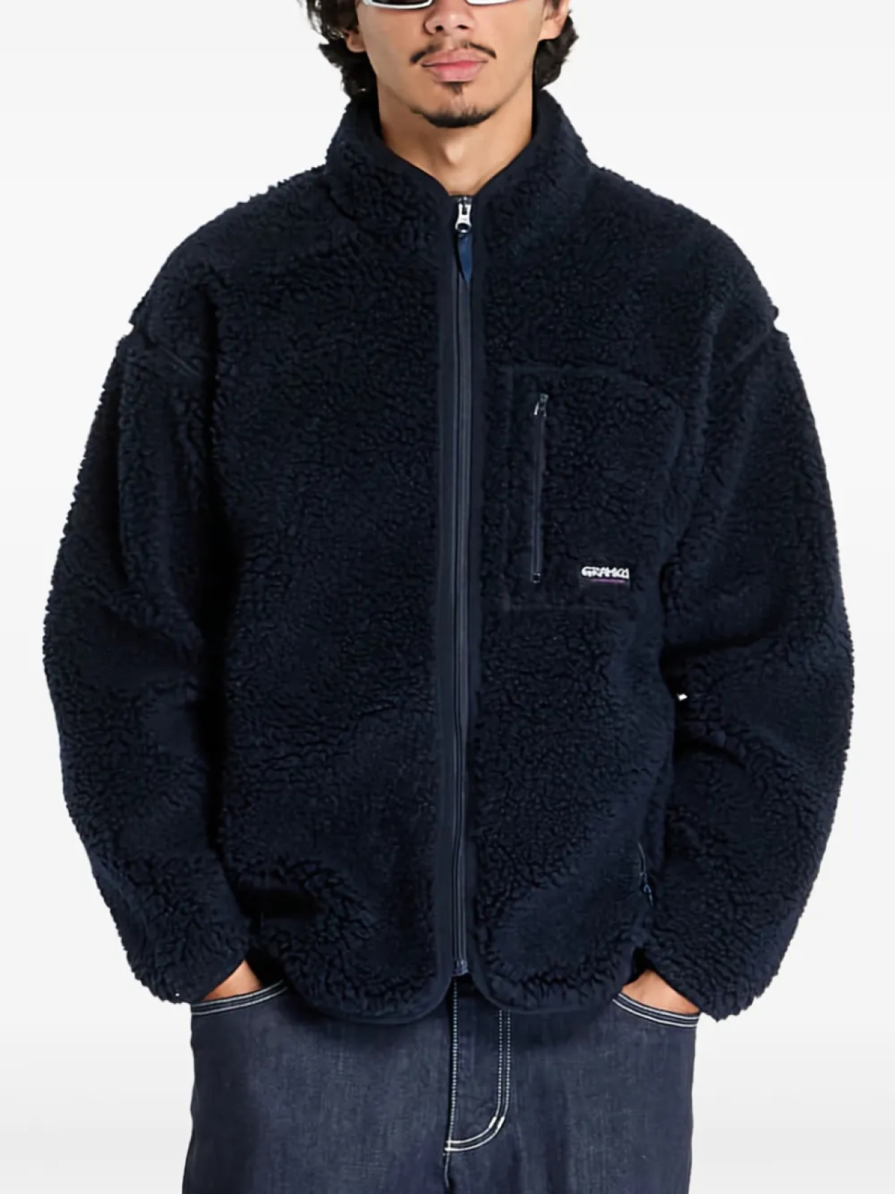 Gramicci куртка с вышитым логотипом, синий
Gramicci куртка с вышитым логотипом, синий