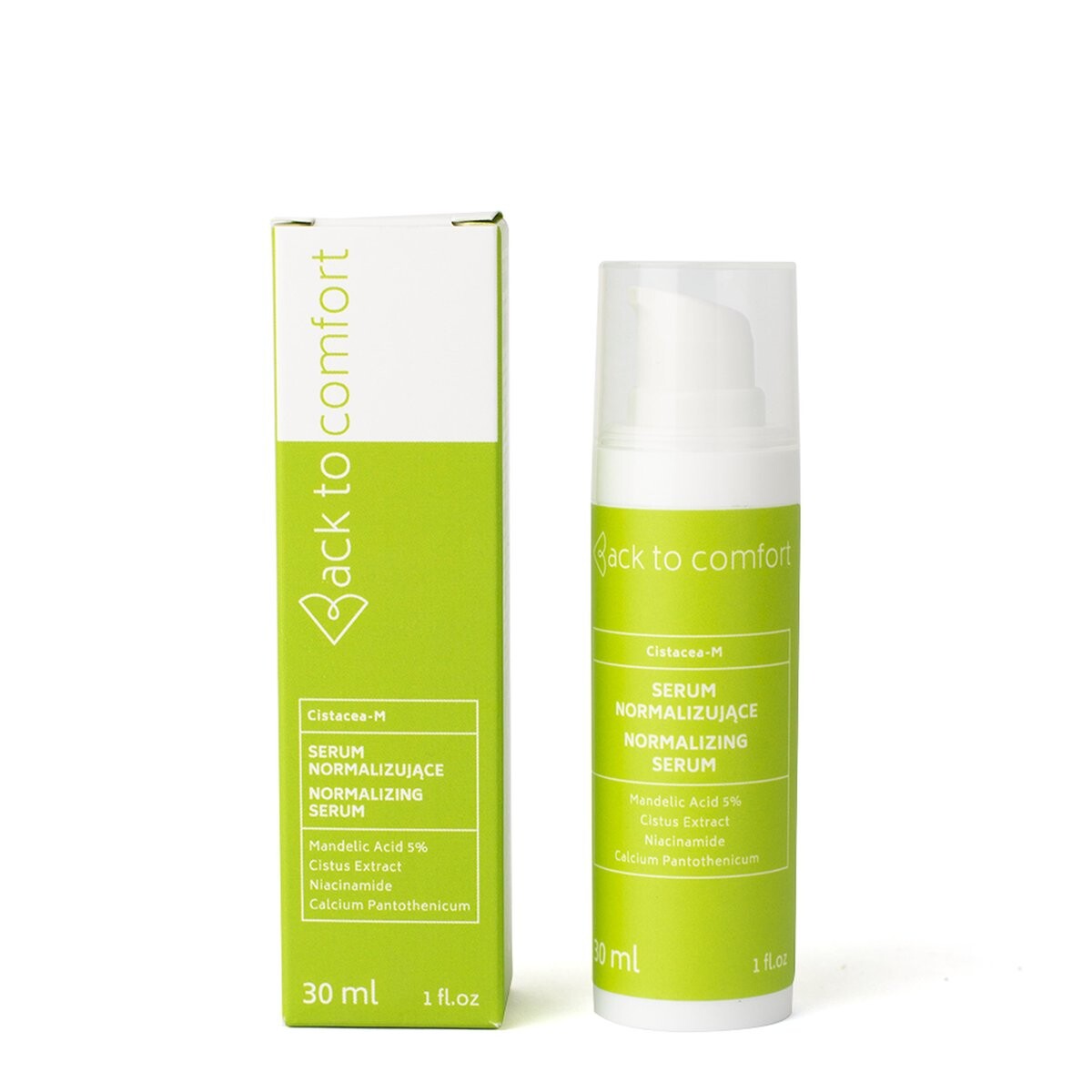 Back To Comfort, Нормализующая сыворотка с миндальной кислотой 5% и ниацинамидом, 30 мл
Back To Comfort, Нормализующая сыворотка с миндальной кислотой 5% и ниацинамидом, 30 мл