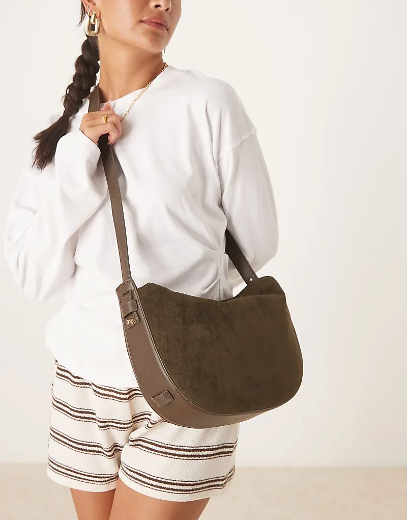 Сумка через плечо ASOS DESIGN из искусственной замши с регулируемым ремнем темно-зеленого цвета
Сумка через плечо ASOS DESIGN из искусственной замши с регулируемым ремнем темно-зеленого цвета