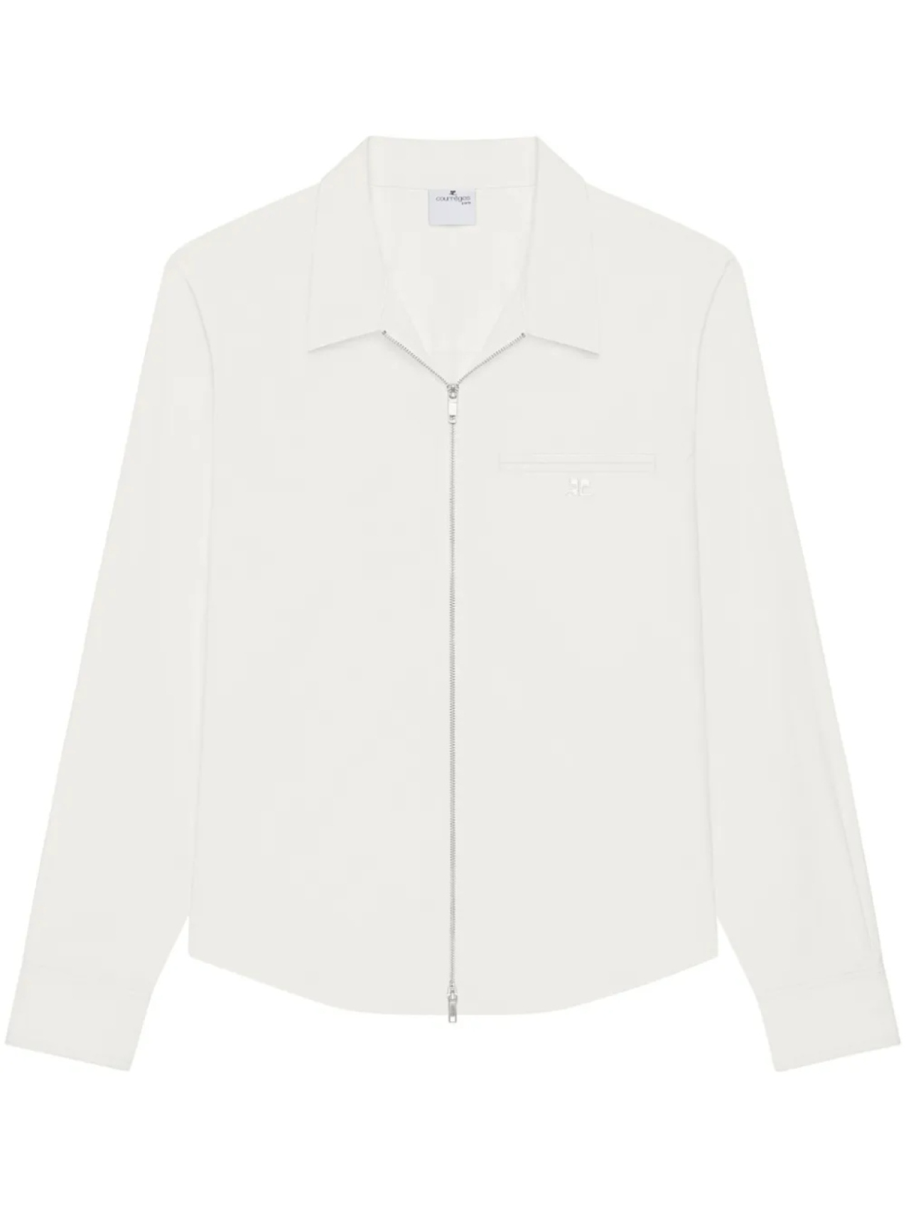 Courrèges поплиновая рубашка на молнии, белый
Courrèges поплиновая рубашка на молнии, белый