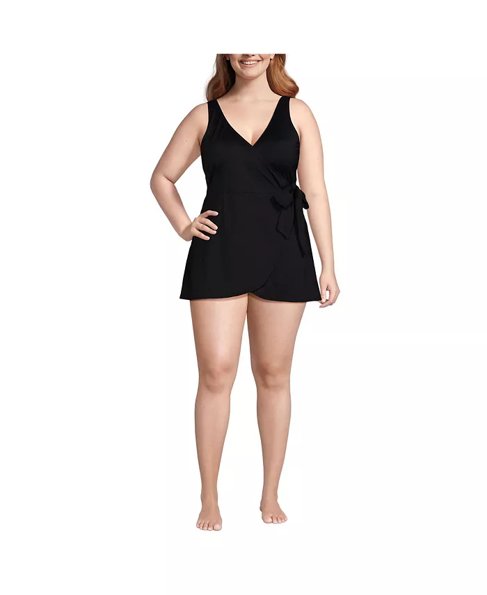 Купальник Women's Long Side Tie Mini Swim Dress Swimsuit Lands' End, черный
Купальник Women's Long Side Tie Mini Swim Dress Swimsuit Lands' End, черный