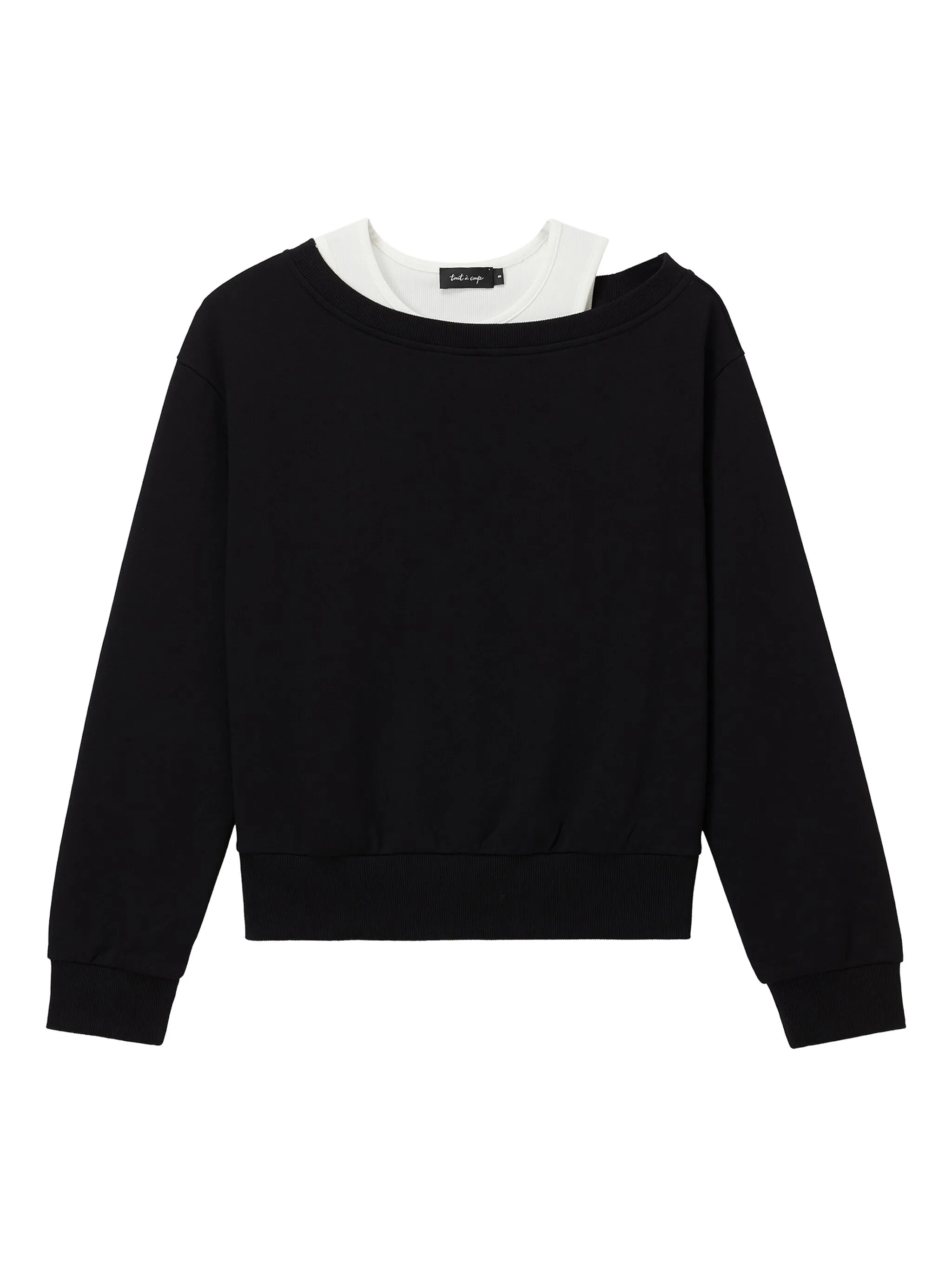 Комплект из топа и толстовки с открытыми плечами Tout A Coup, черный
Комплект из топа и толстовки с открытыми плечами Tout A Coup, черный