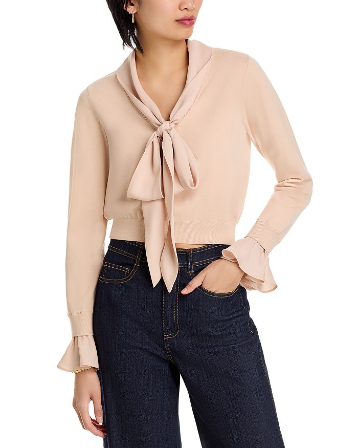 Лену свитер с завязками на шее Cinq à Sept, розовый
Лену свитер с завязками на шее Cinq à Sept, розовый