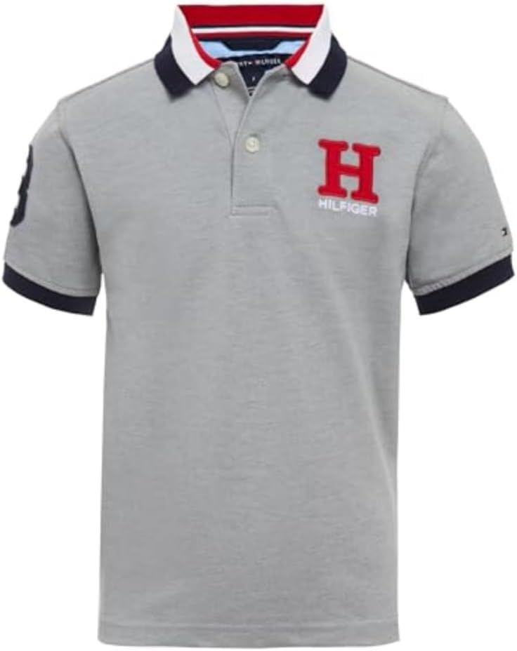 Рубашка-поло Tommy Hilfiger для мальчиков с коротким рукавом из высококачественного пике, застежка на пуговицы, мягкая и удобная, Matt Tri-Collar Grey Heather
Рубашка-поло Tommy Hilfiger для мальчиков с коротким рукавом из высококачественного пике, застежка на пуговицы, мягкая и удобная, Matt Tri-Collar Grey Heather