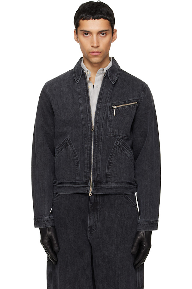 Tonywack Черная джинсовая куртка из вельветовой саржи с застежкой-молнией
Tonywack Черная джинсовая куртка из вельветовой саржи с застежкой-молнией