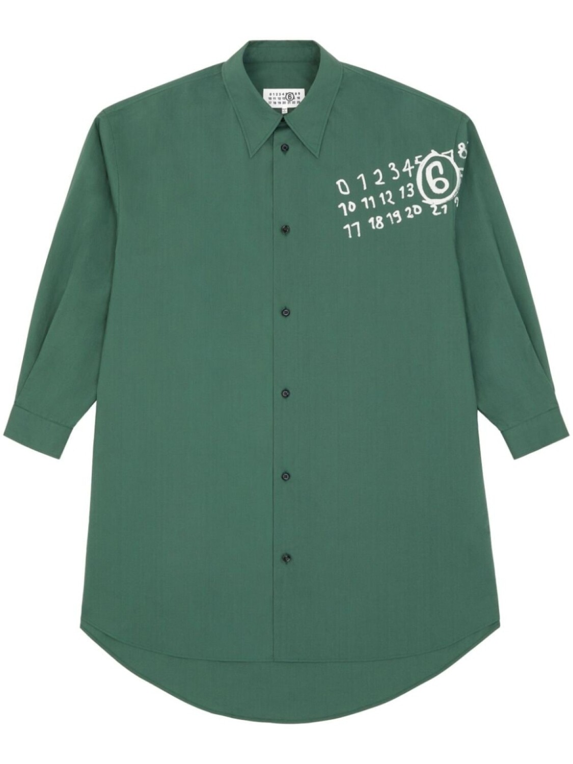 Платье-рубашка MM6 Maison Margiela, зеленый
Платье-рубашка MM6 Maison Margiela, зеленый