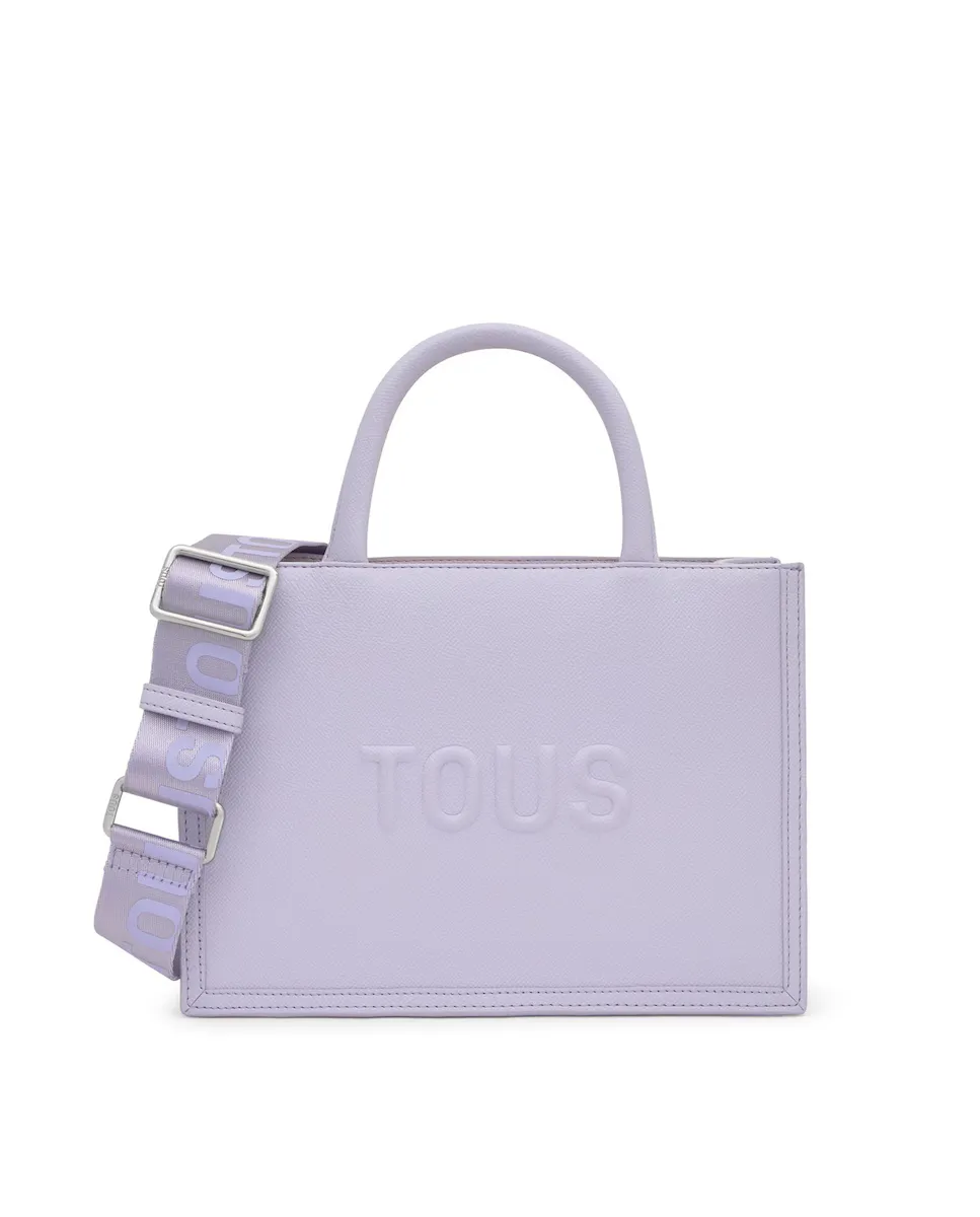 Средняя сумка с застежкой-молнией и двойной ручкой Tous, сиреневый
Средняя сумка с застежкой-молнией и двойной ручкой Tous, сиреневый