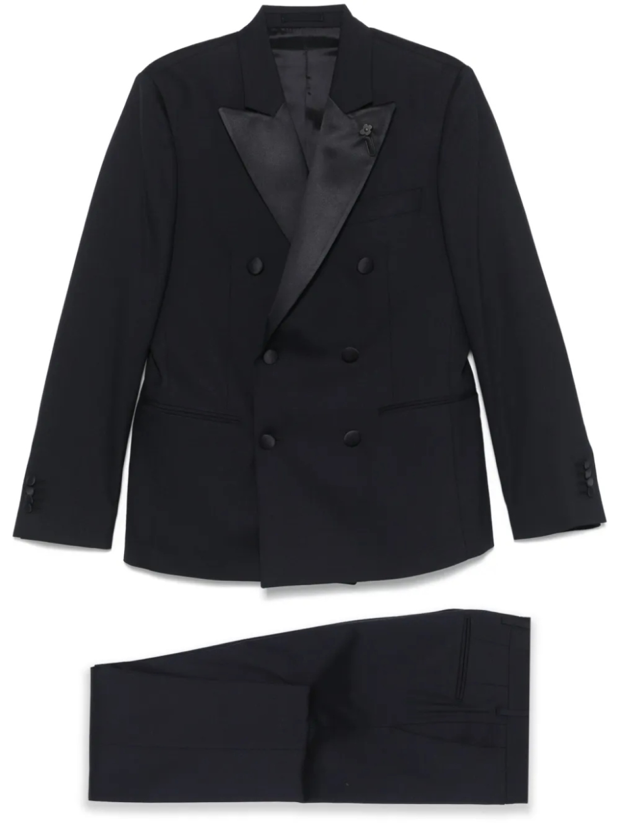 Lardini костюм с двубортным пиджаком, синий
Lardini костюм с двубортным пиджаком, синий