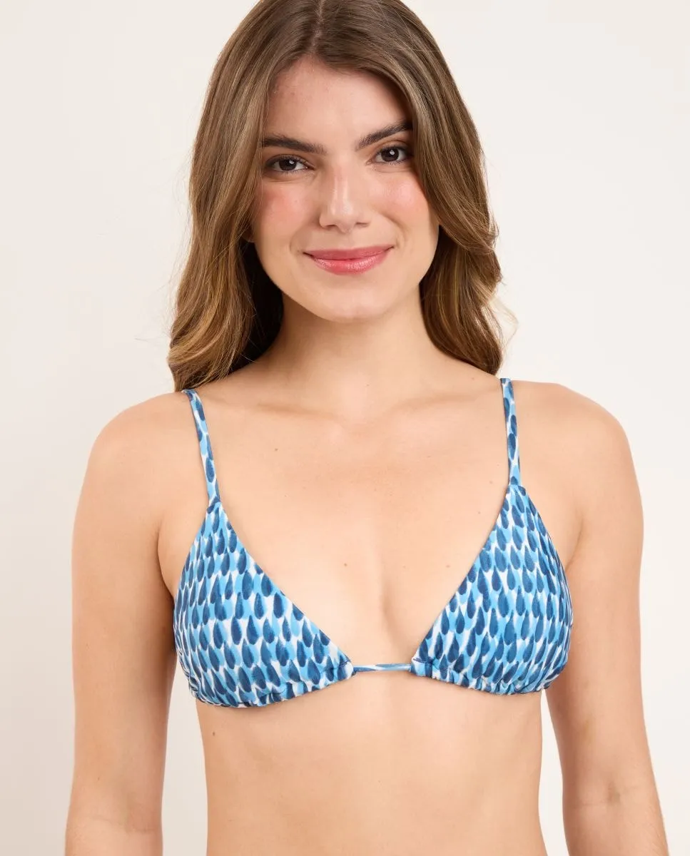 Верх бикини с треугольными чашечками и принтом Río de Sol, синий
Верх бикини с треугольными чашечками и принтом Río de Sol, синий