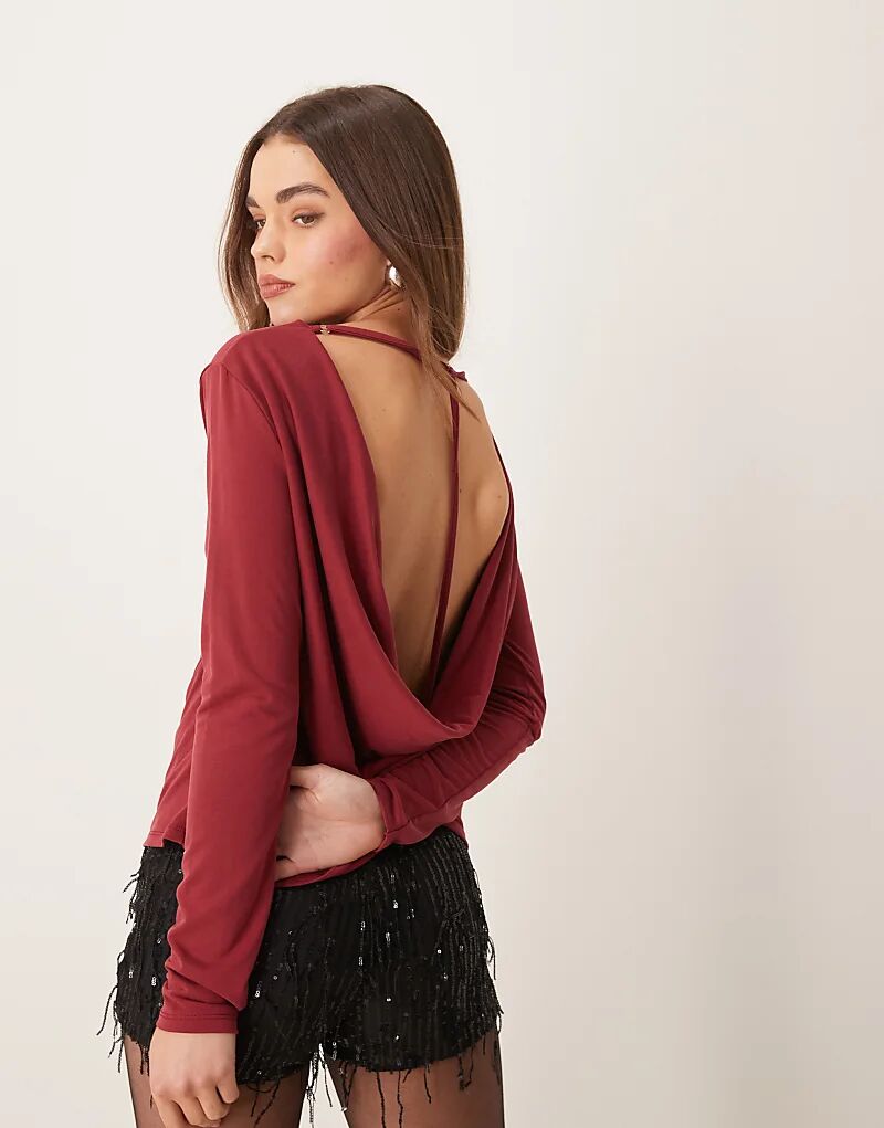 Топ из модала с длинными рукавами и драпировкой сзади в бордовом цвете ASOS DESIGN
Топ из модала с длинными рукавами и драпировкой сзади в бордовом цвете ASOS DESIGN