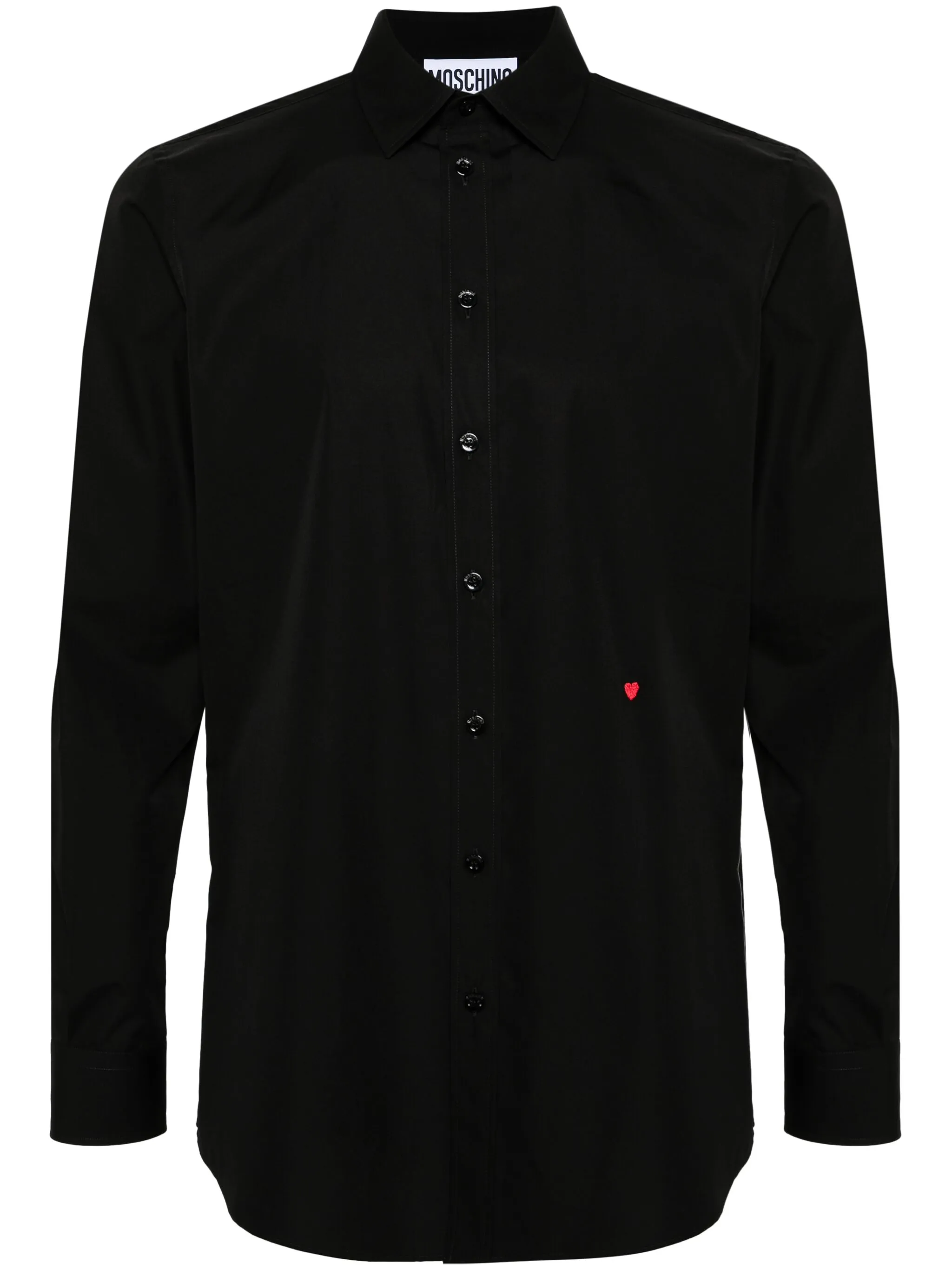 Поплиновая рубашка с вышивкой Moschino, черный
Поплиновая рубашка с вышивкой Moschino, черный