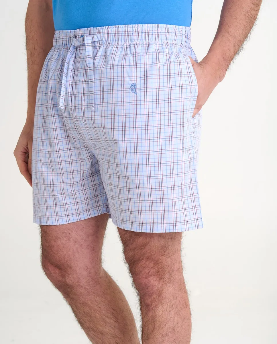 Мужские короткие пижамные штаны из ткани синего цвета El Búho Nocturno
Мужские короткие пижамные штаны из ткани синего цвета El Búho Nocturno