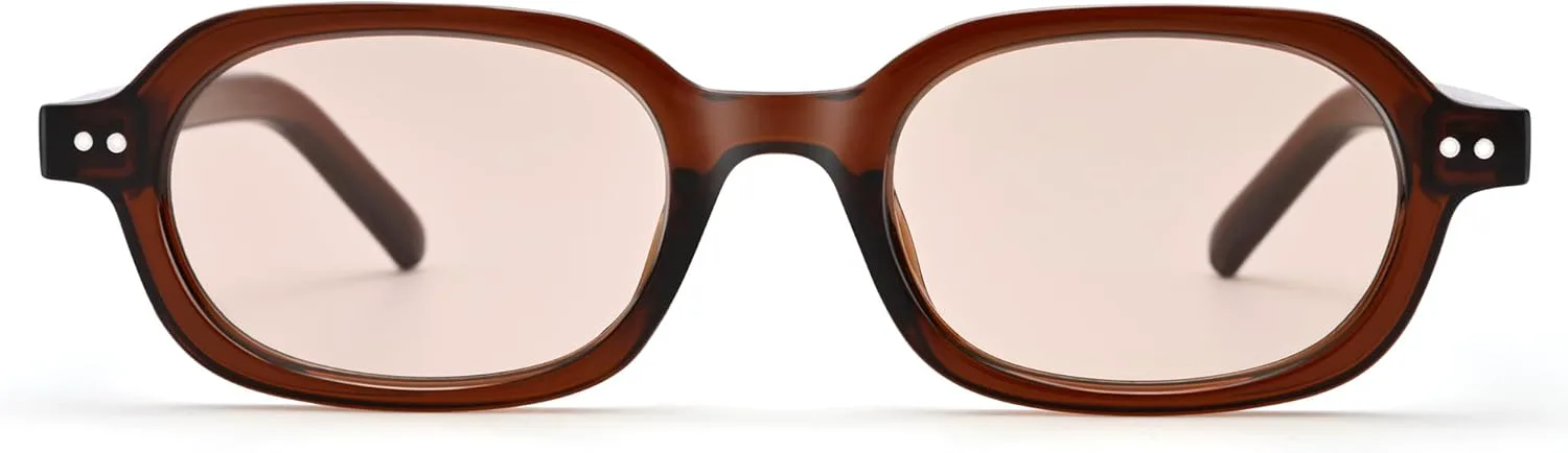 Солнцезащитные очки Hycredi Retro прямоугольной формы для женщин - модные маленькие квадратные солнцезащитные очки в стиле 90-х, узкие линзы, Brown/Champagne
Солнцезащитные очки Hycredi Retro прямоугольной формы для женщин - модные маленькие квадратные солнцезащитные очки в стиле 90-х, узкие линзы, Brown/Champagne