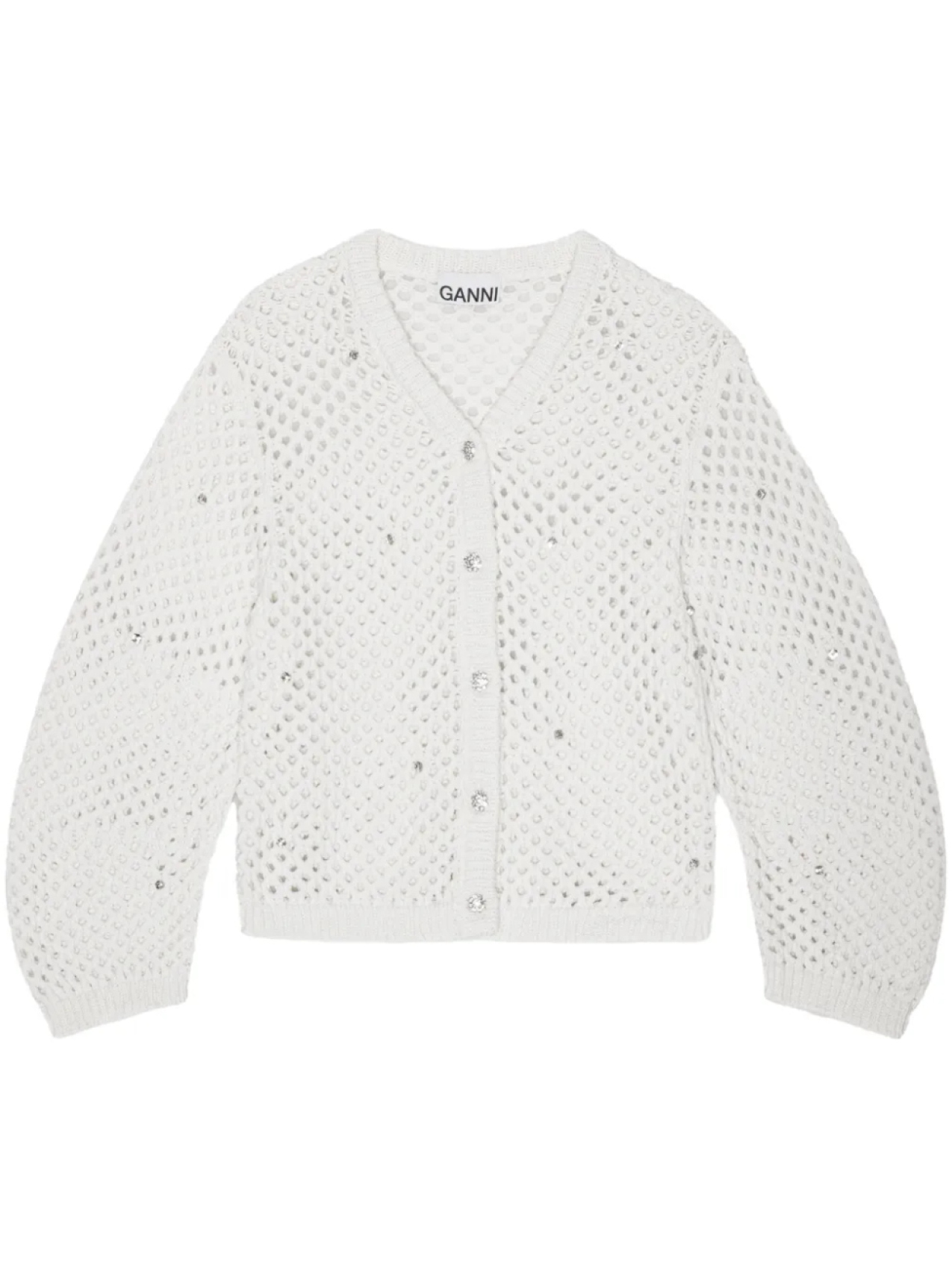 GANNI кардиган рыхлой вязки, белый
GANNI кардиган рыхлой вязки, белый