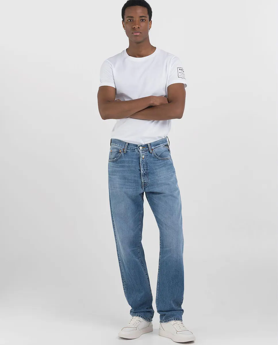 Мужские джинсы прямого кроя с карманами Replay, синий
Мужские джинсы прямого кроя с карманами Replay, синий
