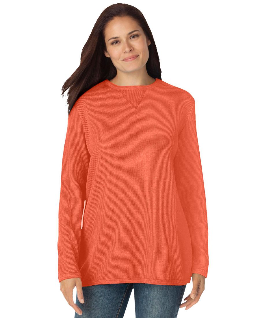Термотолстовка Plus Size Within из ультрамягкой вафельной ткани Woman Within, Pumpkin
Термотолстовка Plus Size Within из ультрамягкой вафельной ткани Woman Within, Pumpkin