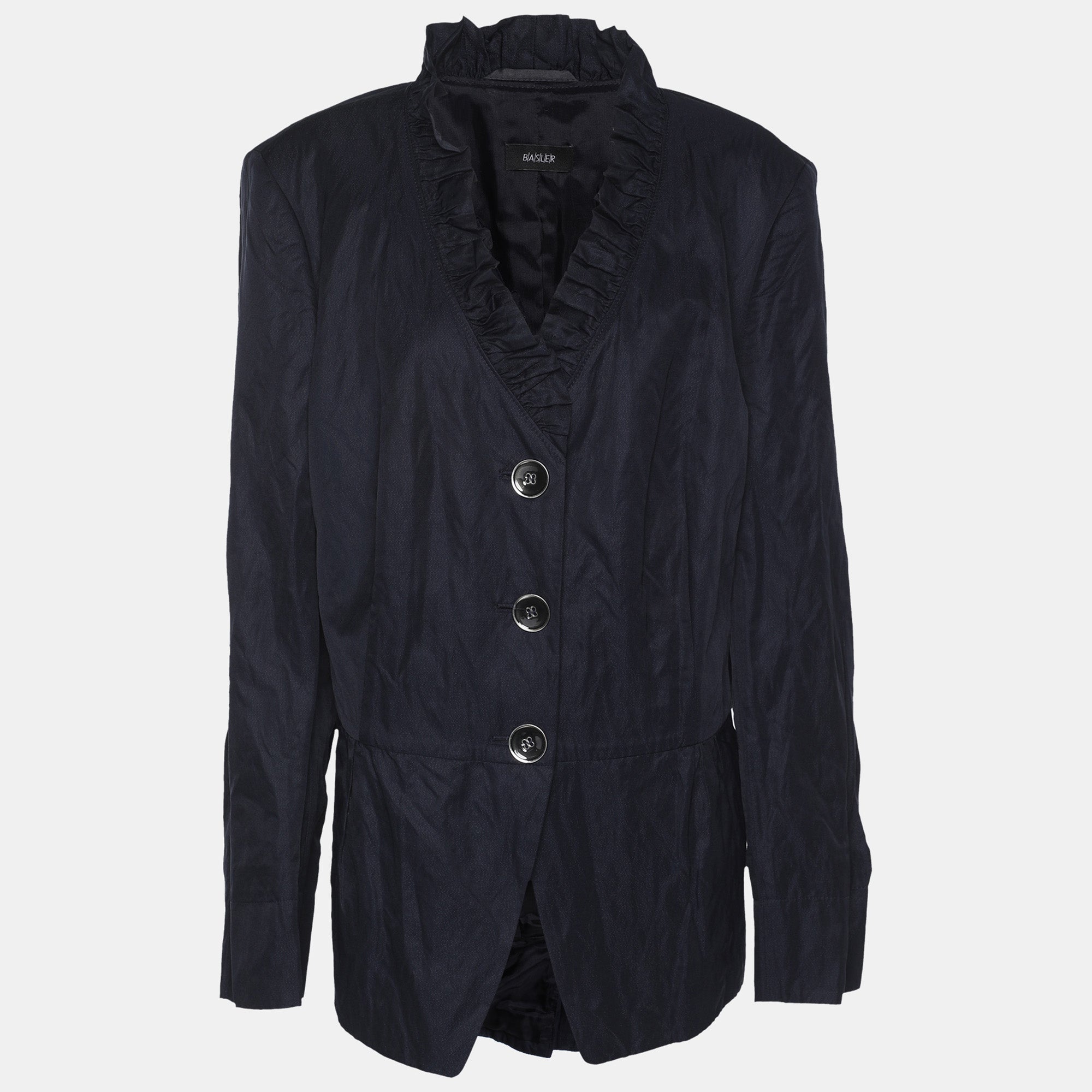 Блейзер Basler из нейлоновой ткани темно-синего цвета
Блейзер Basler из нейлоновой ткани темно-синего цвета