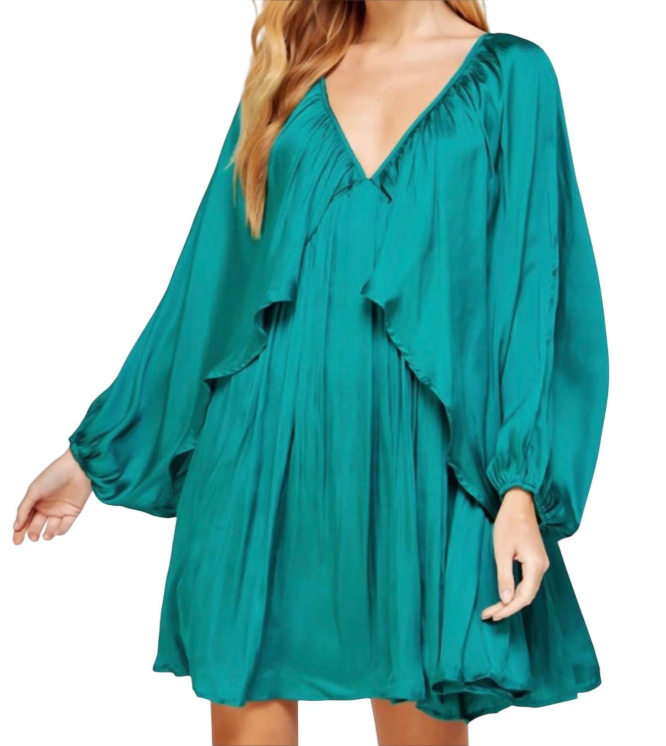 Мини-платье со сборками в цвете Verdigras Strut & Bolt
Мини-платье со сборками в цвете Verdigras Strut & Bolt