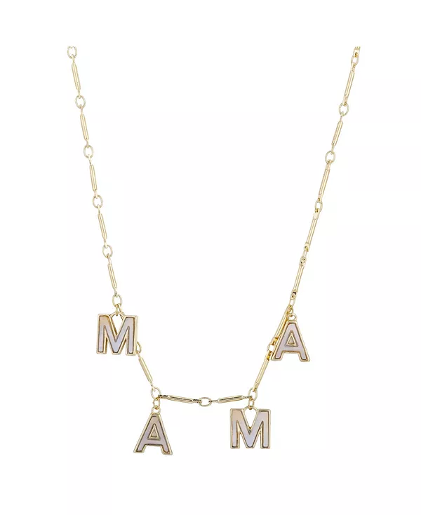 Ожерелье «Мама» с инкрустацией из настоящего перламутра Unwritten, gold
Ожерелье «Мама» с инкрустацией из настоящего перламутра Unwritten, gold