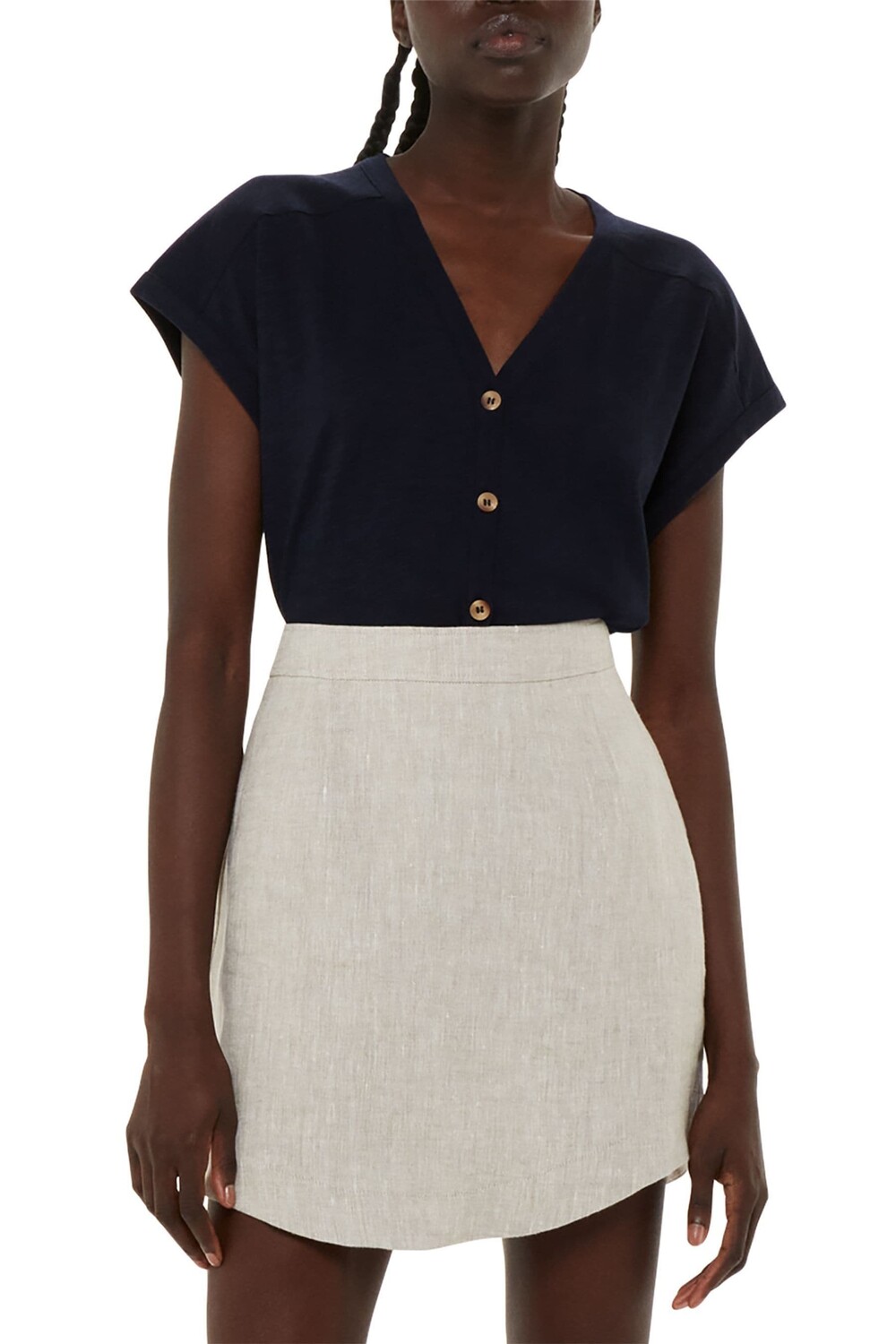 Блузка на пуговицах aubrie Whistles, синий
Блузка на пуговицах aubrie Whistles, синий