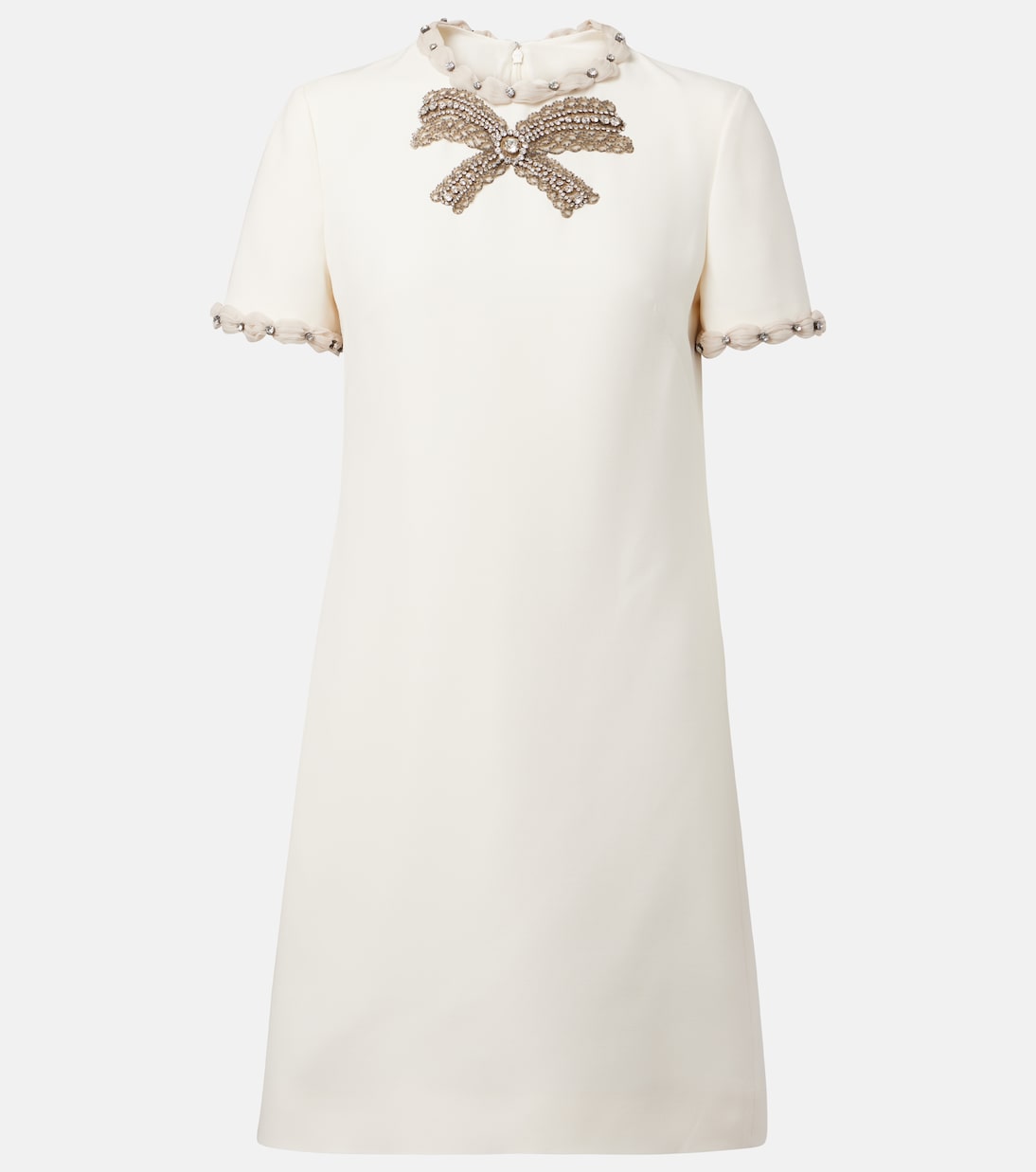 Мини-платье из шерсти и шелка с декором Valentino, Avorio
Мини-платье из шерсти и шелка с декором Valentino, Avorio