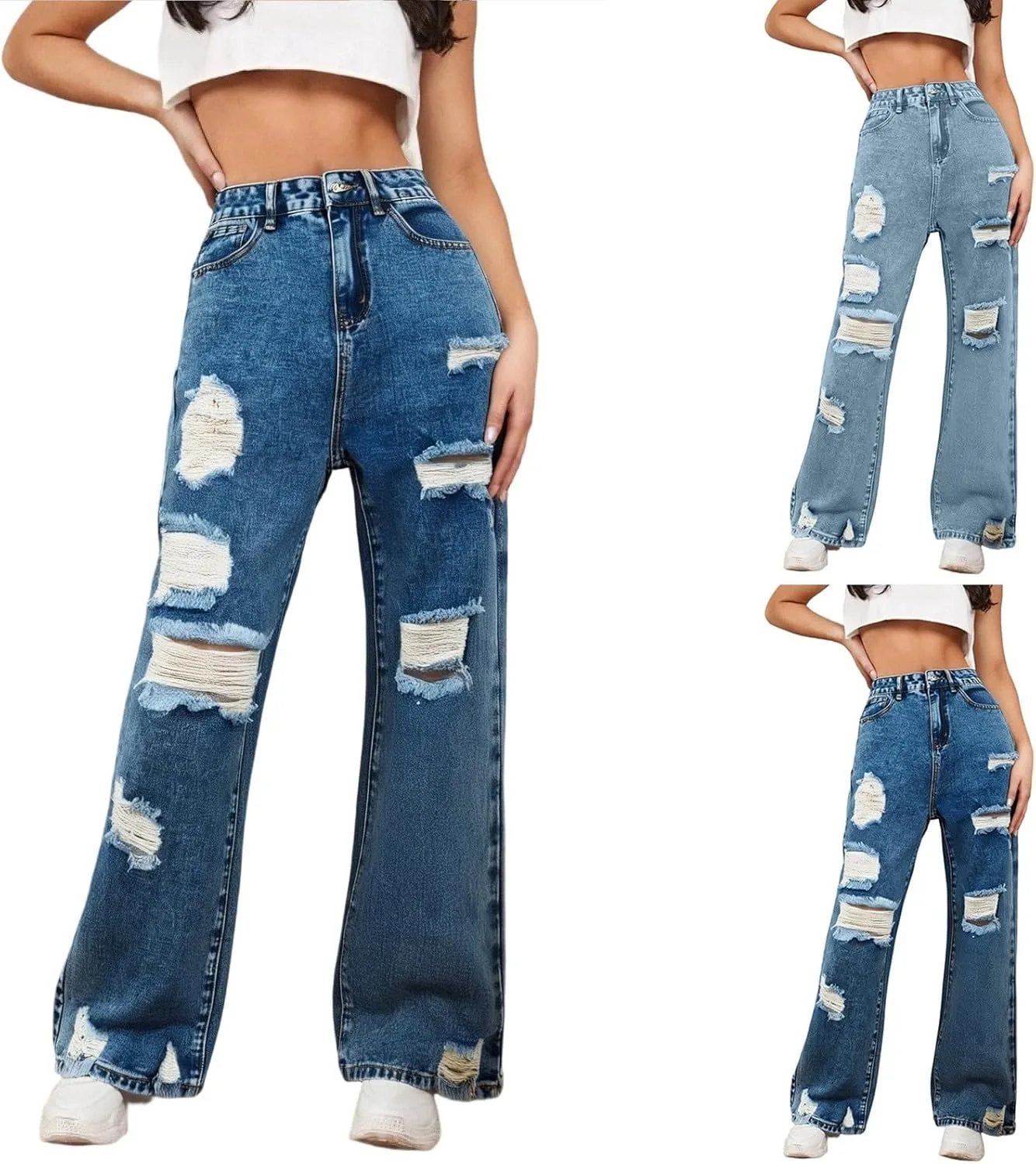 Джинсы Capri для женщин High Waist, прямые широкие, летние, с карманами TianGiKi
Джинсы Capri для женщин High Waist, прямые широкие, летние, с карманами TianGiKi