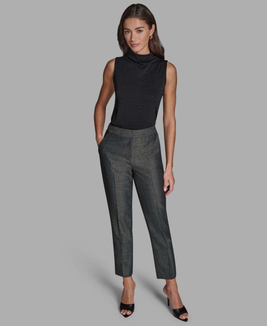 Женские прямые брюки с высокой посадкой в оригинальном стиле BCBG, Black Multi
Женские прямые брюки с высокой посадкой в оригинальном стиле BCBG, Black Multi