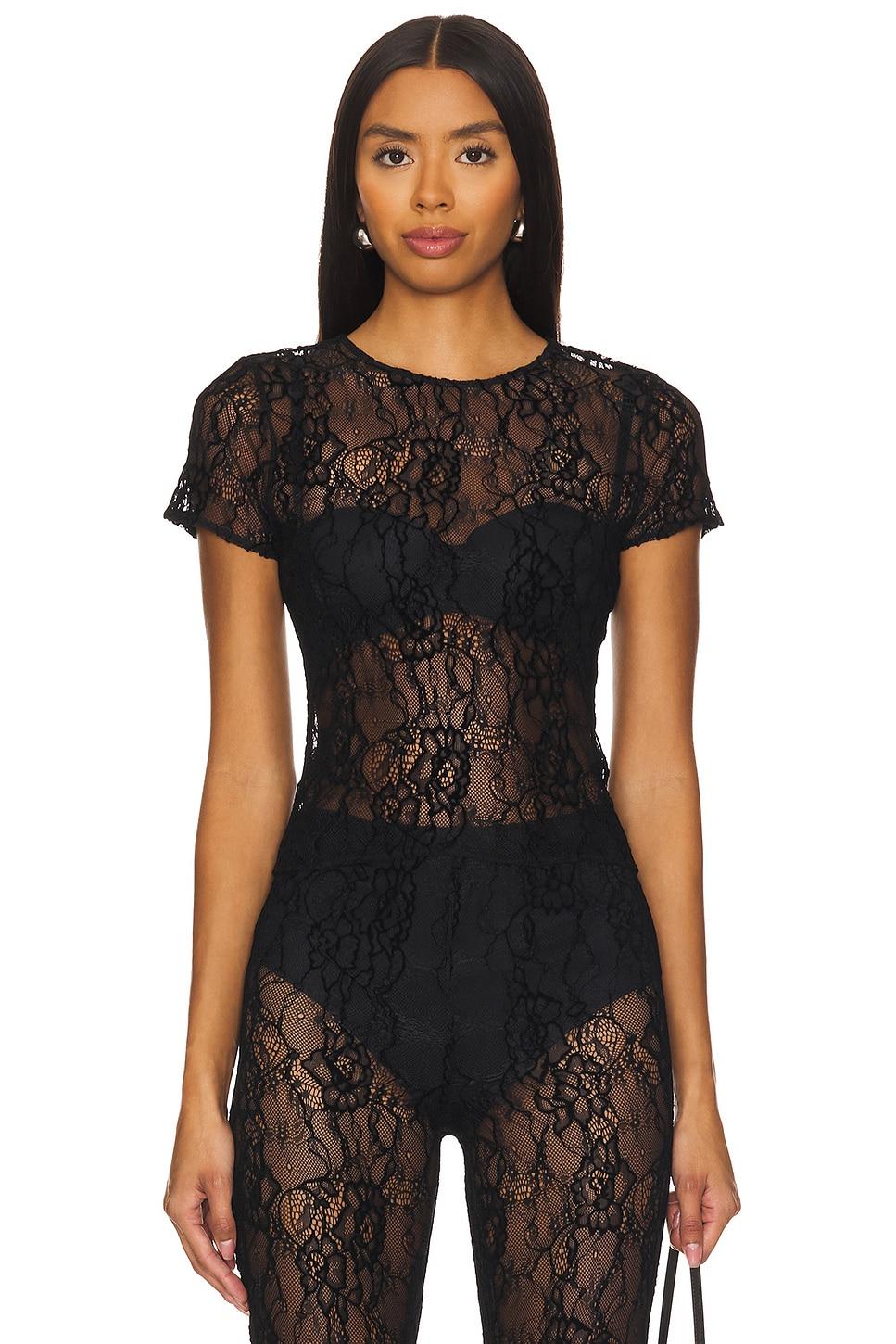 Кружевная детская рубашка Good American, черный
Кружевная детская рубашка Good American, черный