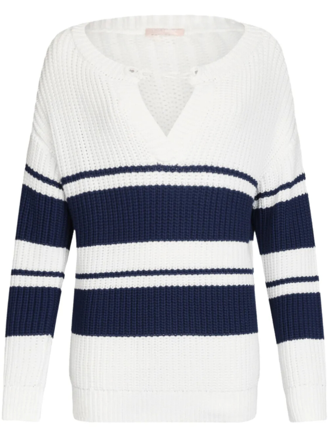 LIU JO Полосатый свитер, белый
LIU JO Полосатый свитер, белый