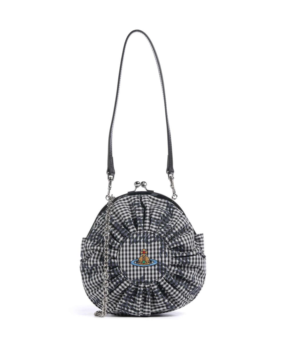 Классическая рубашка с принтом Рози каркасная сумка через плечо из текстиля Vivienne Westwood, мультиколор 
Классическая рубашка с принтом Рози каркасная сумка через плечо из текстиля Vivienne Westwood, мультиколор