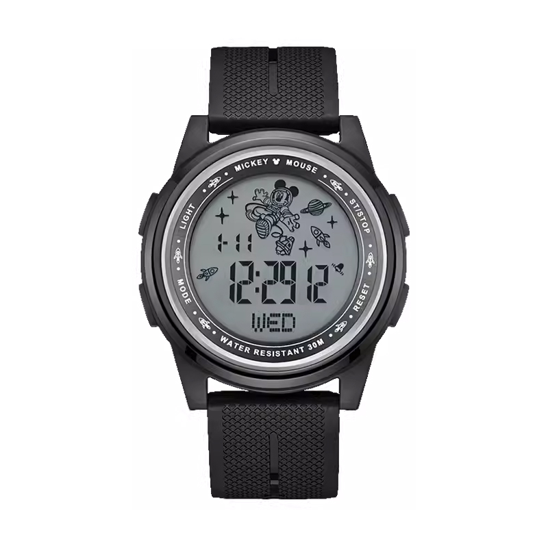 Disney Электронные часы с резиновым ремешком, женские часы, черный циферблат
Disney Электронные часы с резиновым ремешком, женские часы, черный циферблат