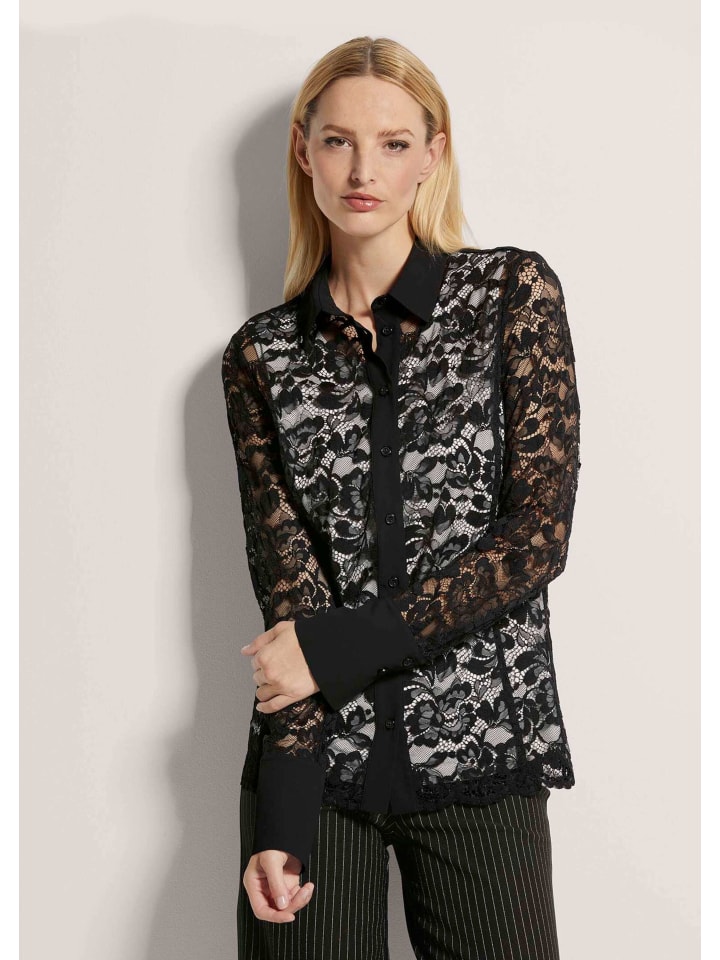 MADELEINE Блузка Blusenset mit filigraner Spitze in schwarz / wollweiß
MADELEINE Блузка Blusenset mit filigraner Spitze in schwarz / wollweiß