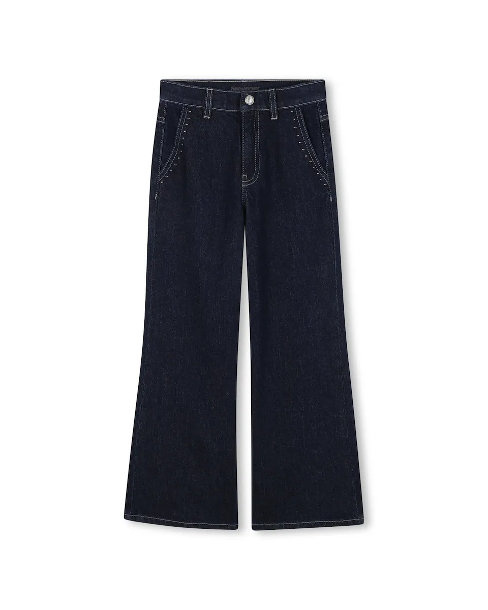 Джинсы для девочки однотонного синего цвета Zadig & Voltaire
Джинсы для девочки однотонного синего цвета Zadig & Voltaire